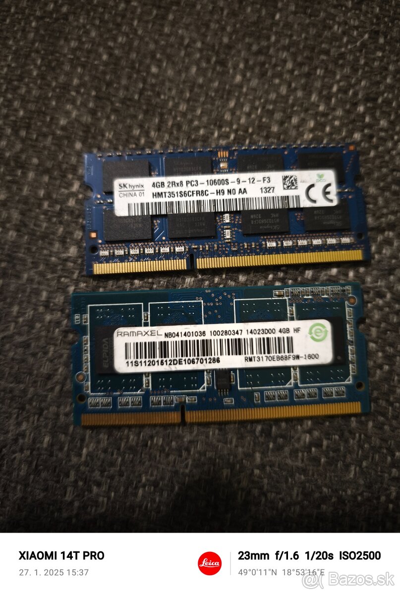 DDR3 8 GB notebook