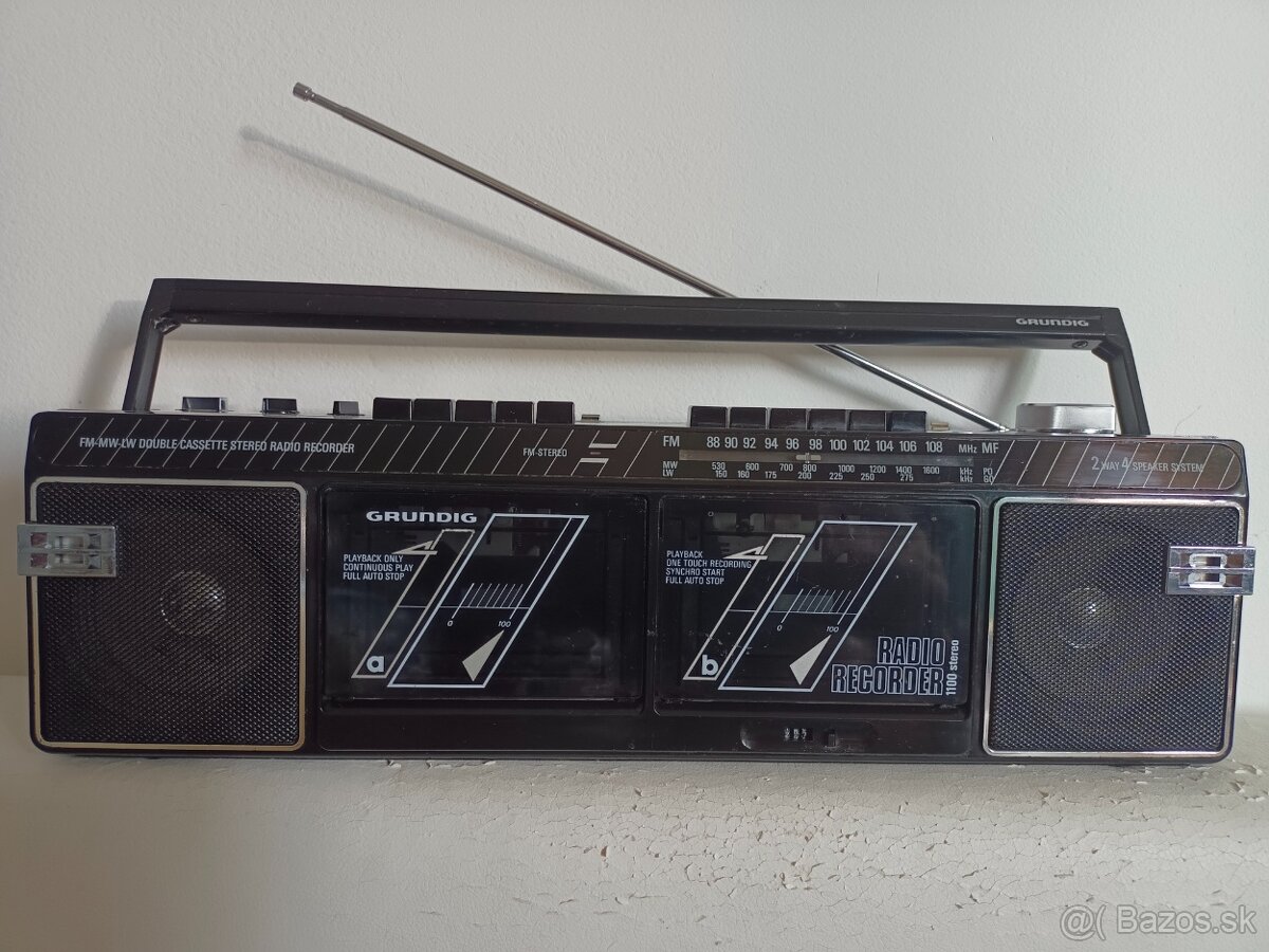 Grundig 1100 retro kazeťák boombox radiomagnetofon