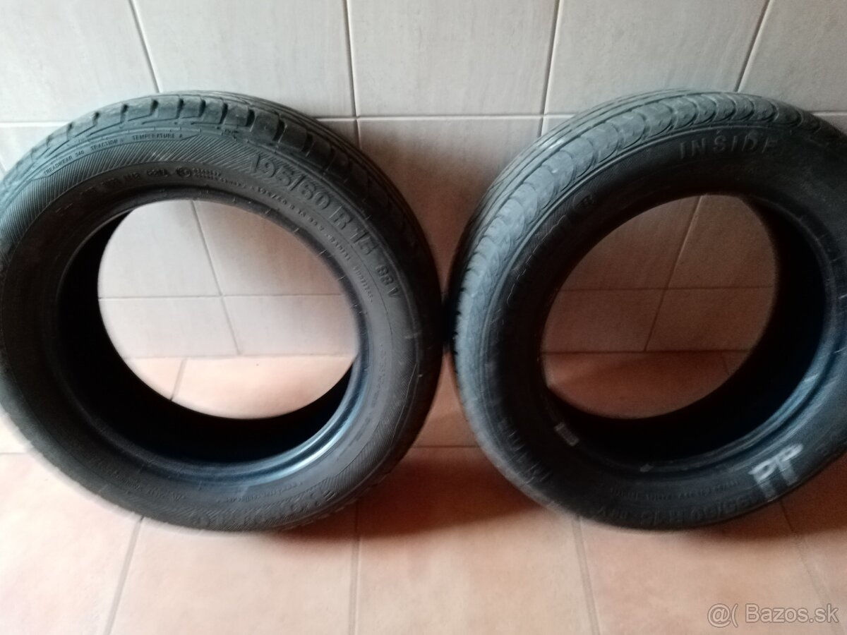 2ks letných pneumatík 195 /60 R15