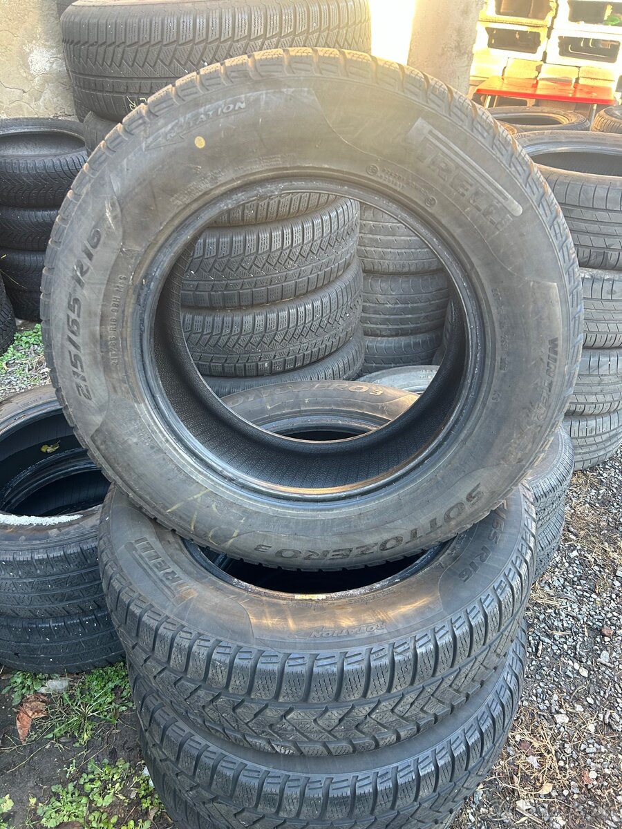 Pirelli Sottozero3 215/65/16” zimne