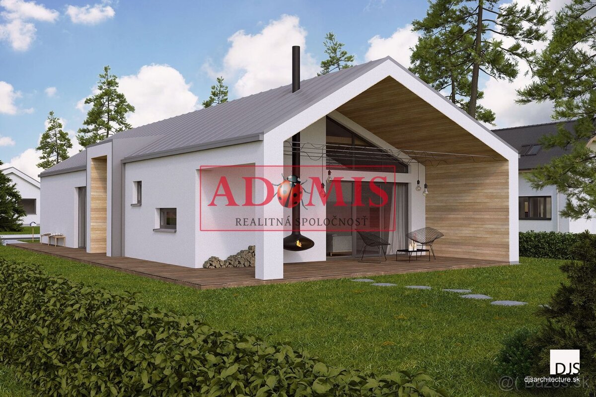 Predáme 4izbový bungalov 140m2 Cestice, obecná voda, ČOV, le