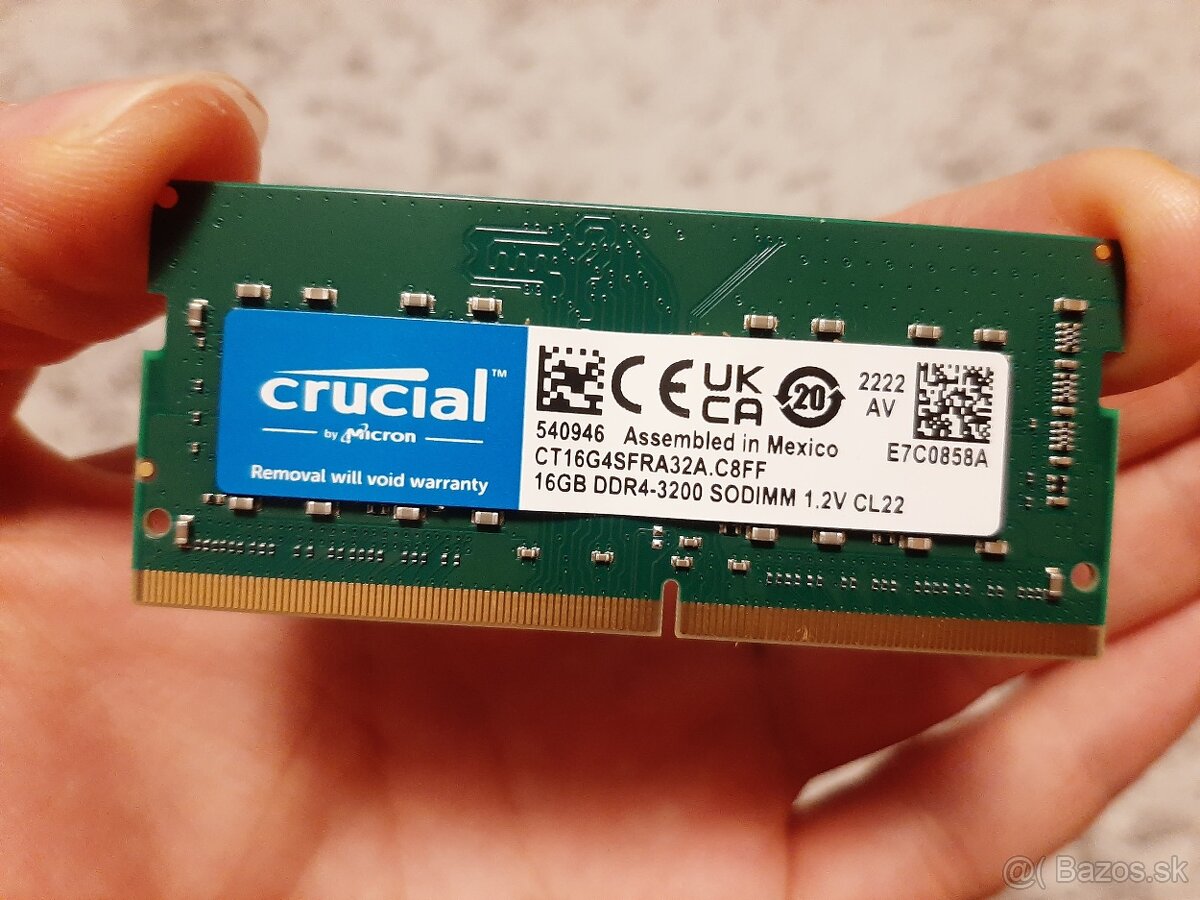 Crucial 16GB DDR4-3200 SODIMM