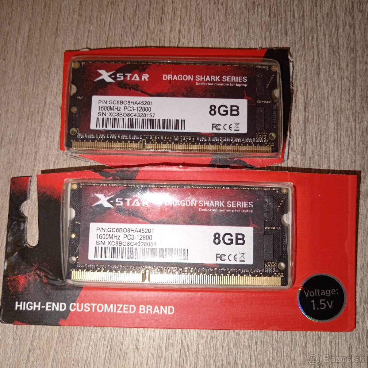 2X8GB RAM DDR3 1600Mhz