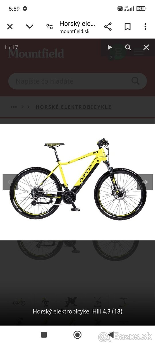 Horský elektro bicykel