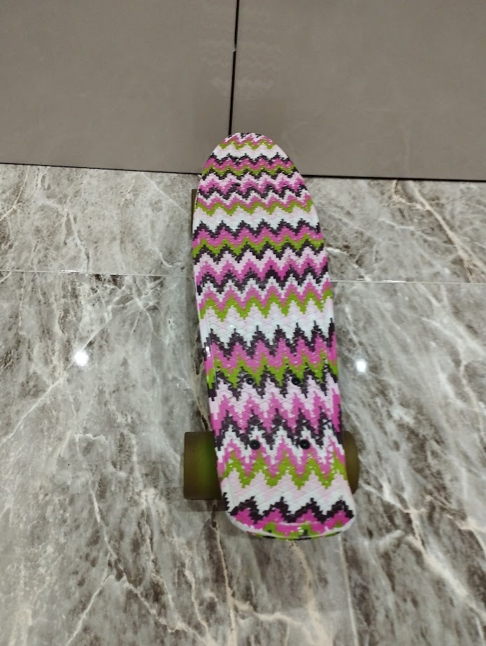 Pennyboard- bielo farební