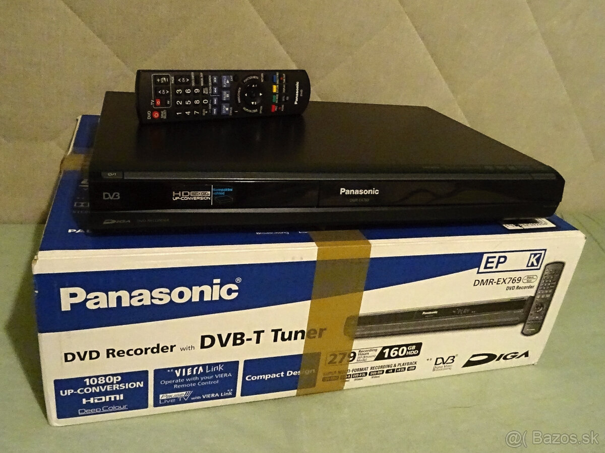 DVD rekordér Panasonic DMR-EX769 - 160 GB HDD, HDMI -