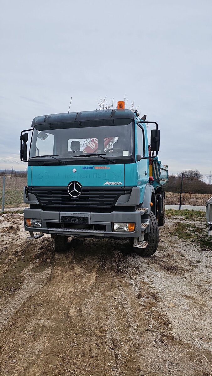 Mercedes Benz atego 4x4 vyklapač +hyd. ruka 32000eur +Dph