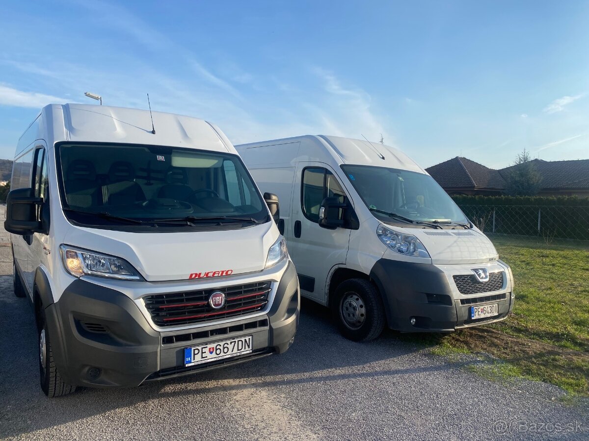 Prenajom dodávok Fiat Ducato L3H2