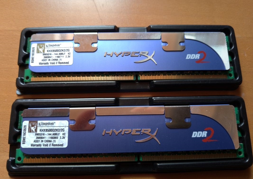 RAM 2GB (2x1GB) Kingston HyperX DDR2