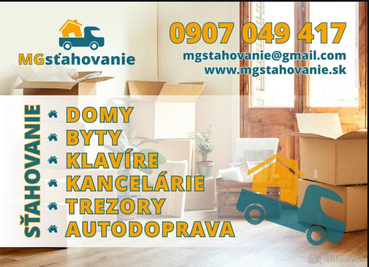 MG-sťahovanie / Profesionálne sťahovanie