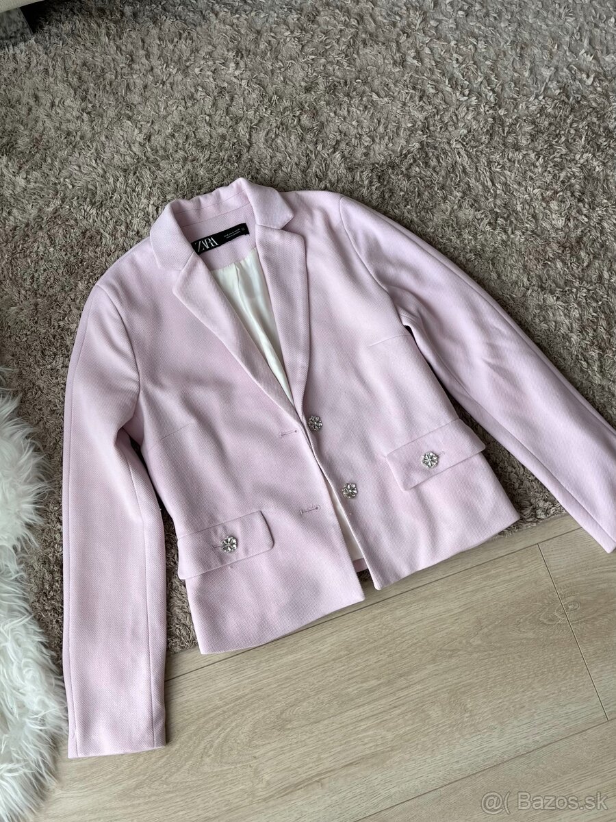 Ružové sako Zara, veľkosť S