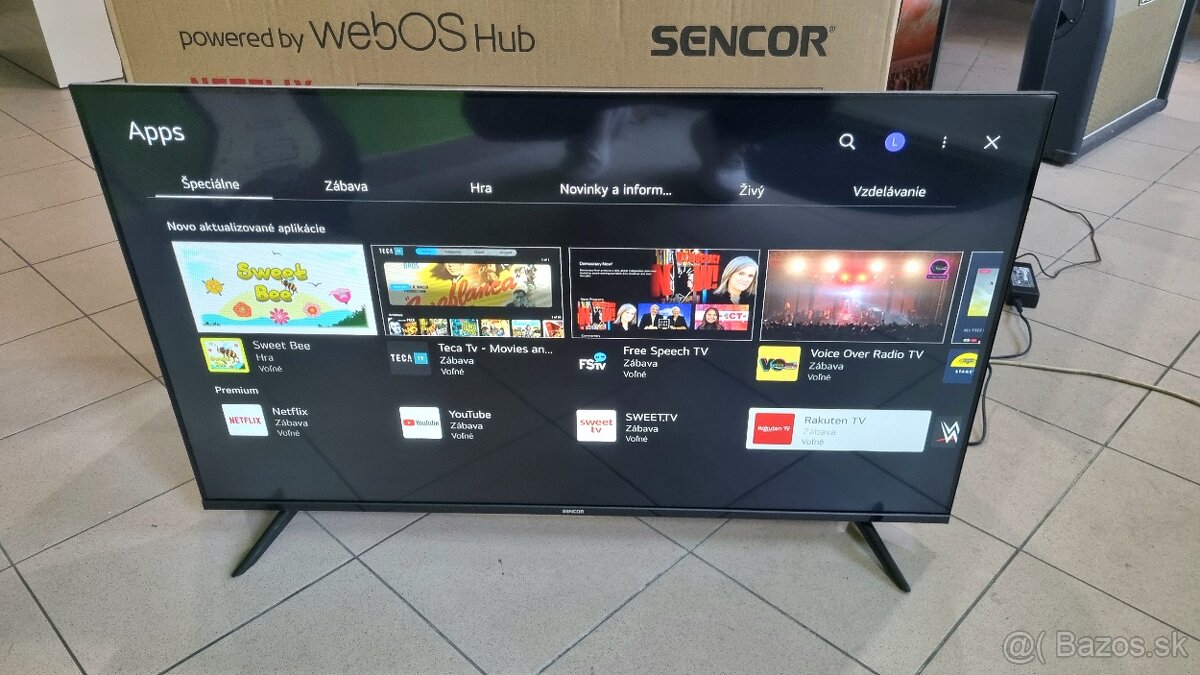 Smart TV Sencor SLE 43FS801TCSB 43" 108cm