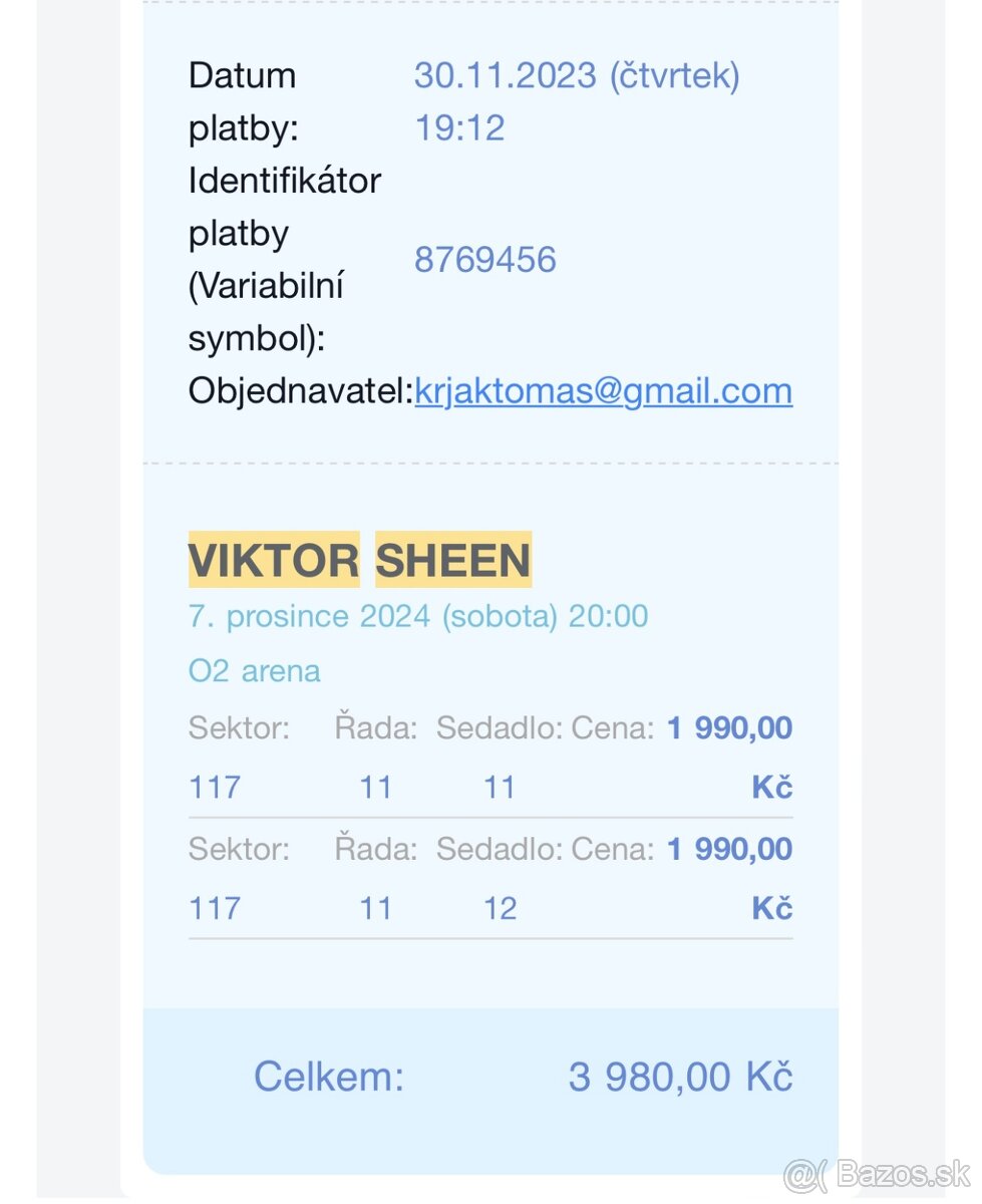 VIKTOR SHEEN PRAHA 7.12. O2 ARÉNA