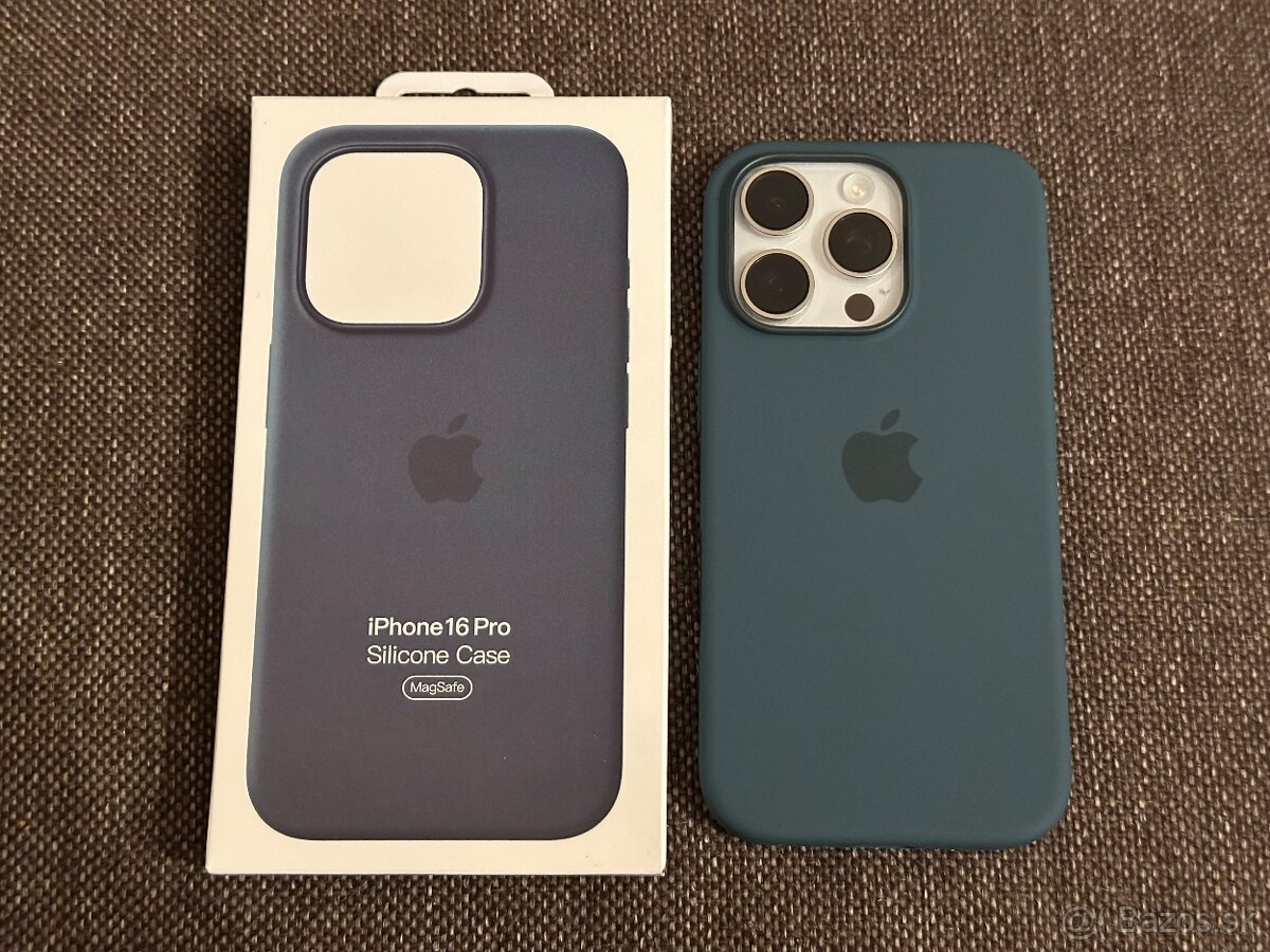 iPhone 16 Pro Silicone Case Lake Green