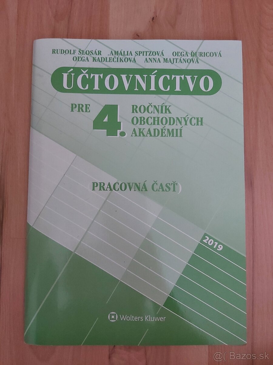 Účtovníctvo pre 4. ročník OA pracovná časť