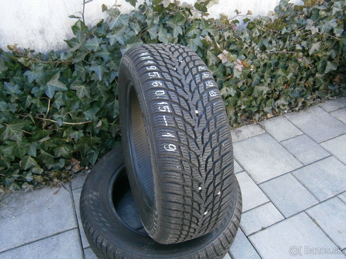 Predám 2x zimné ako nové pneu Nokian 195/60 R15 88TXL