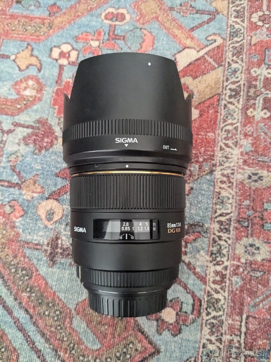 Sigma 85mm f1.4 EX DG HSM na Canon EF