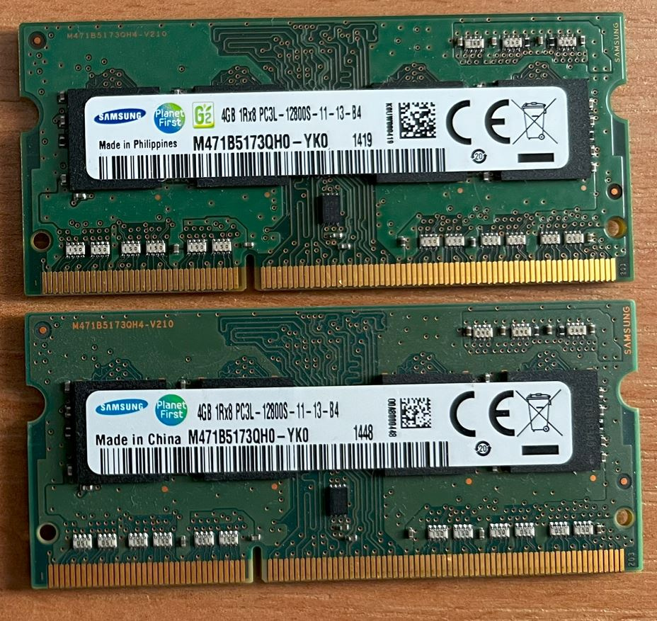 Ram DDR3/DDR3L 1066/1333/1600 MHz SODIMM