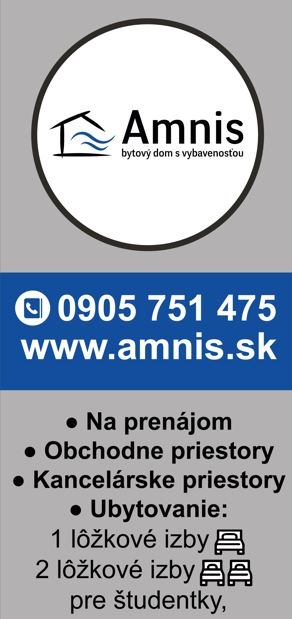 Amnis Student House_Ubytko pre Študentky v Centre Trnavy