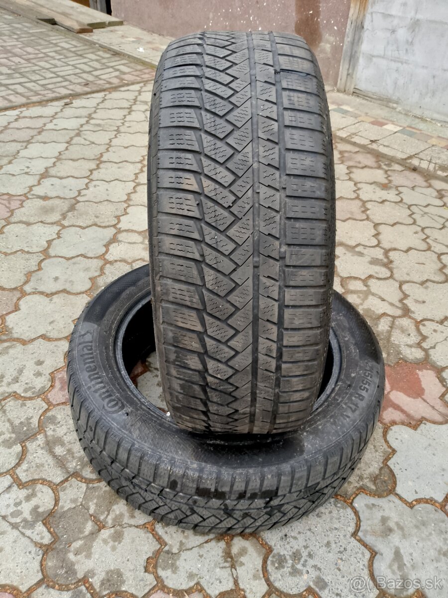 Predám 2ks preumatiky 215/55r17 zimne