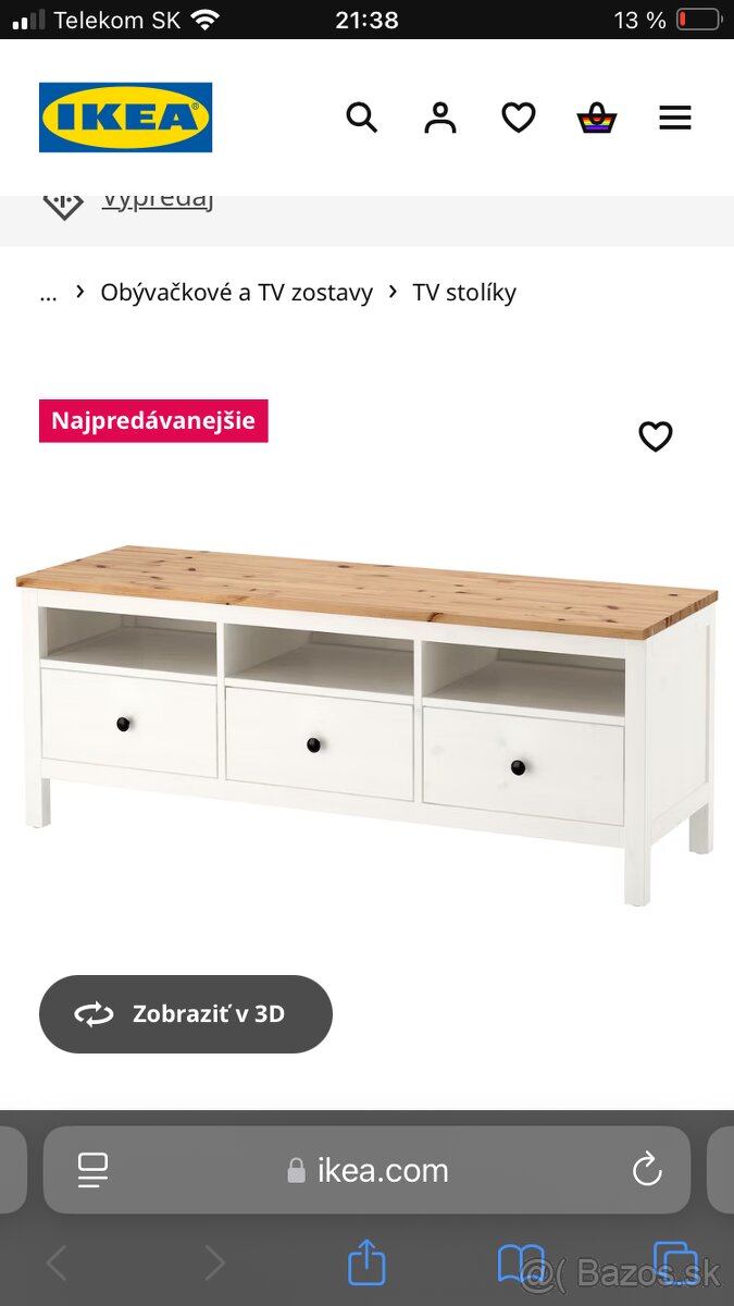 Skrinka pod tv Ikea Hemnes