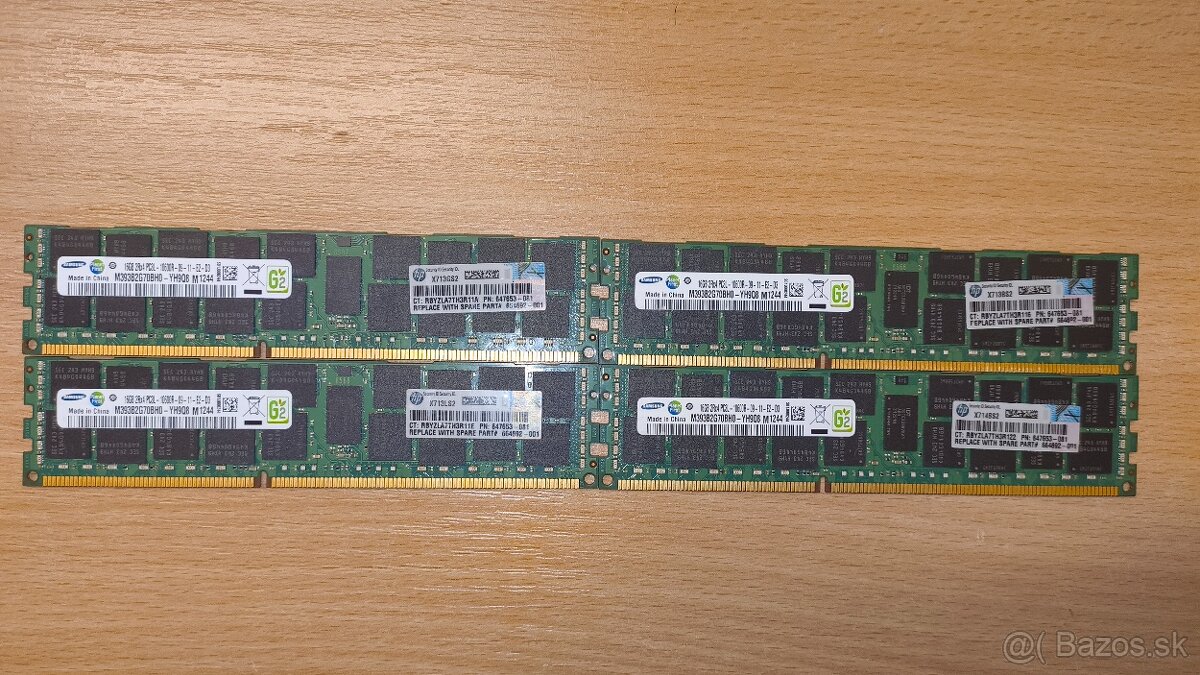 Ram DDR3 64gb 16gbx4 ECC