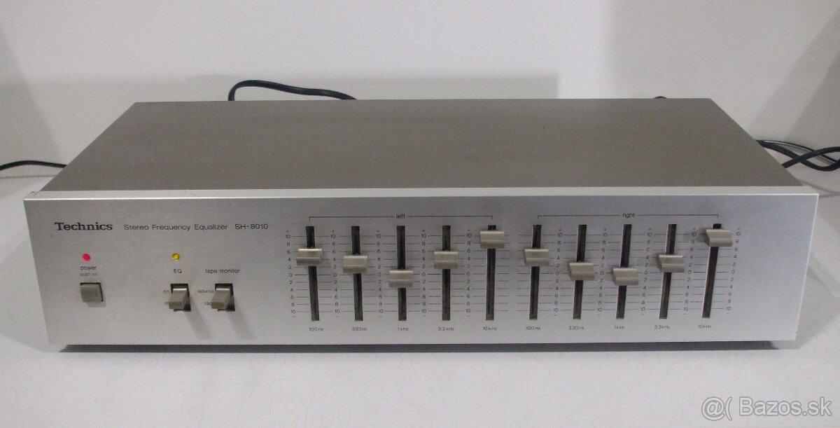 Equalizer 2x5 pasmovy TECHNICS SH8010, vyroba Japan