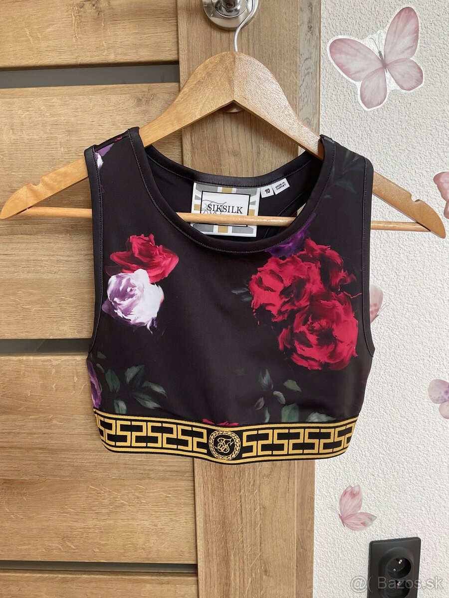 Športová podprsenka, crop top a legíny Siksilk