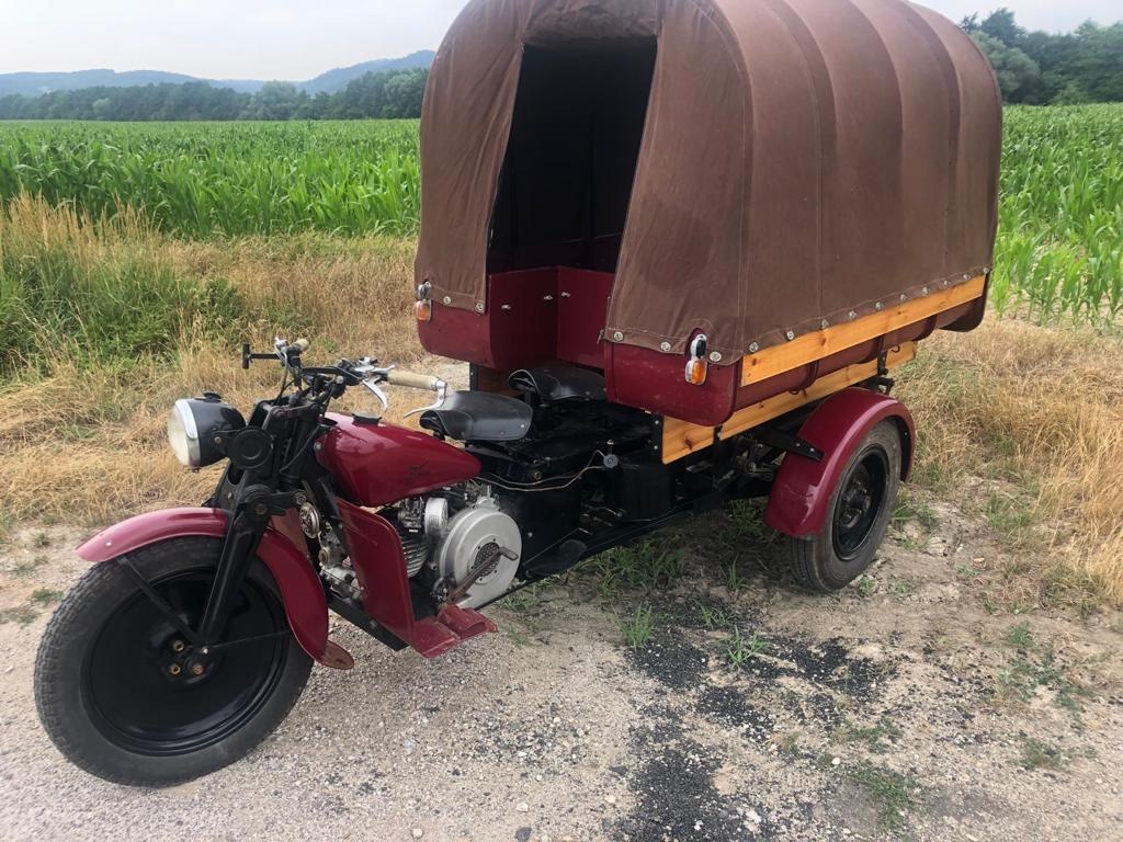 Moto Guzzi Ercole 500ccm rv 1948 veteran special TOP STAV