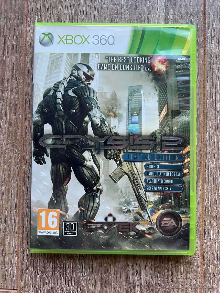 Crysis 2 Limited Edition na Xbox 360 a Xbox ONE / SX