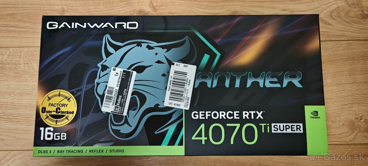 Gainward GeForce RTX 4070 Ti Super Panther OC 16GB v záruke