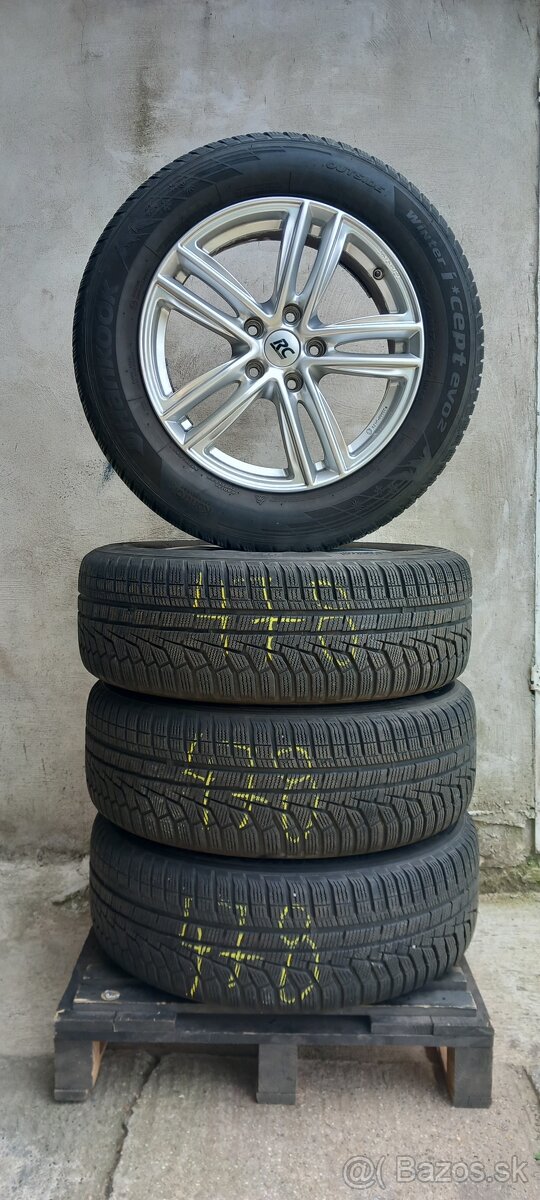 Hlinikove disky 5x114,3 r17 zimne pneu 225/60 r17