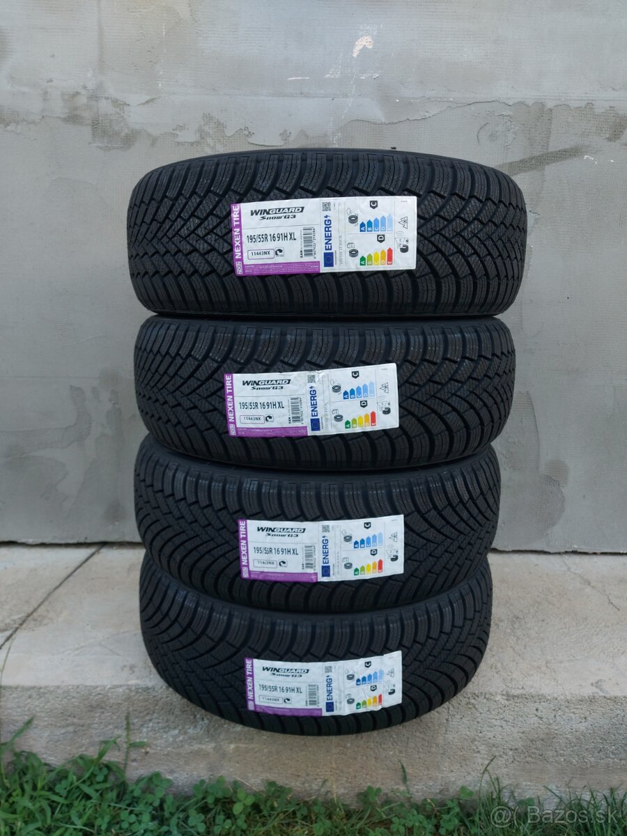 4ks NOVÉ 195/55 R16 91H NEXEN, DOT2023