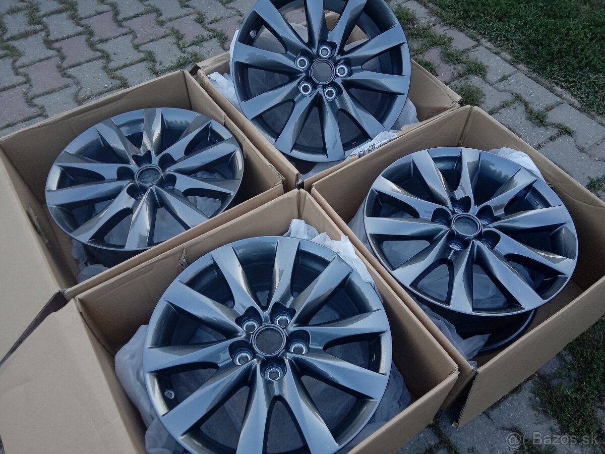 Mazda 17"originálne hliníkové disky+Kia,hyundai,Suzuki,dacia