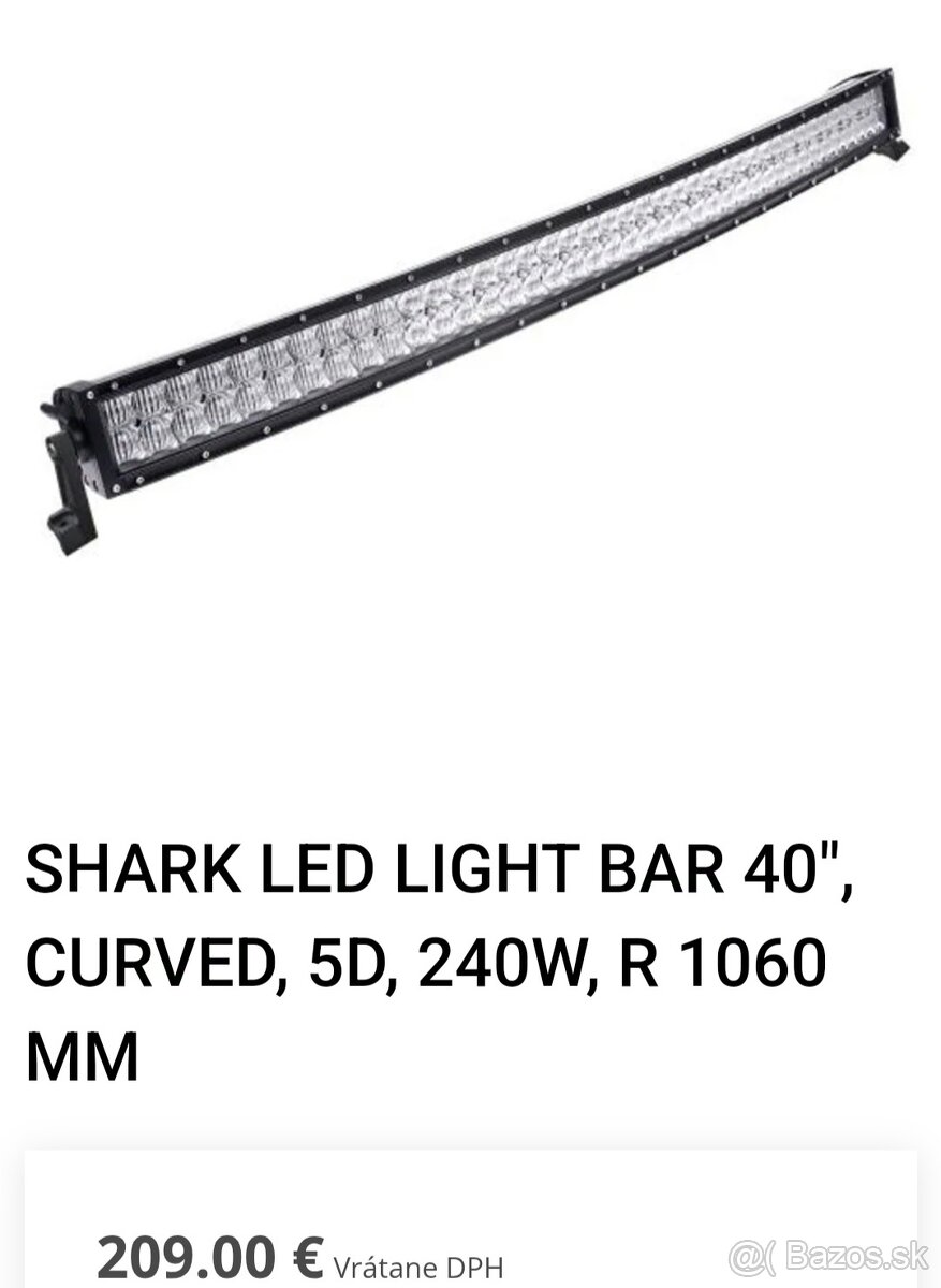 UTV LED reflektory + rampa značky Shark