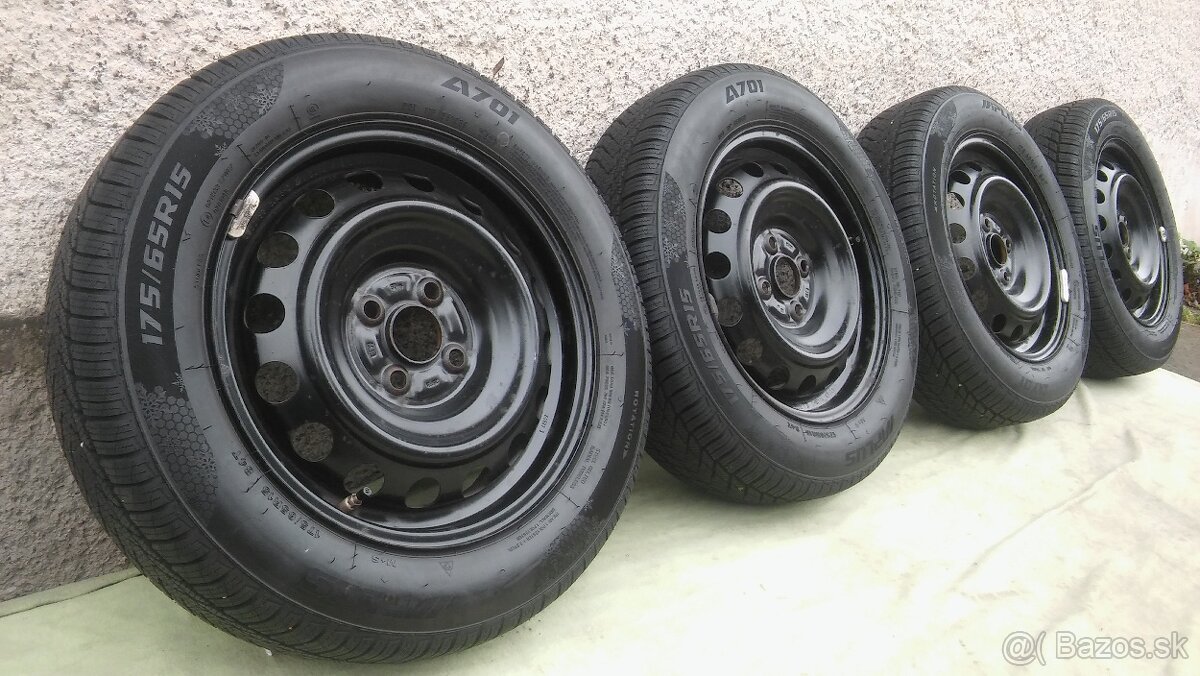 4x100 r15 Toyota Yaris zimné 175/65 r15  8 mm kúpa 2024 TPMS