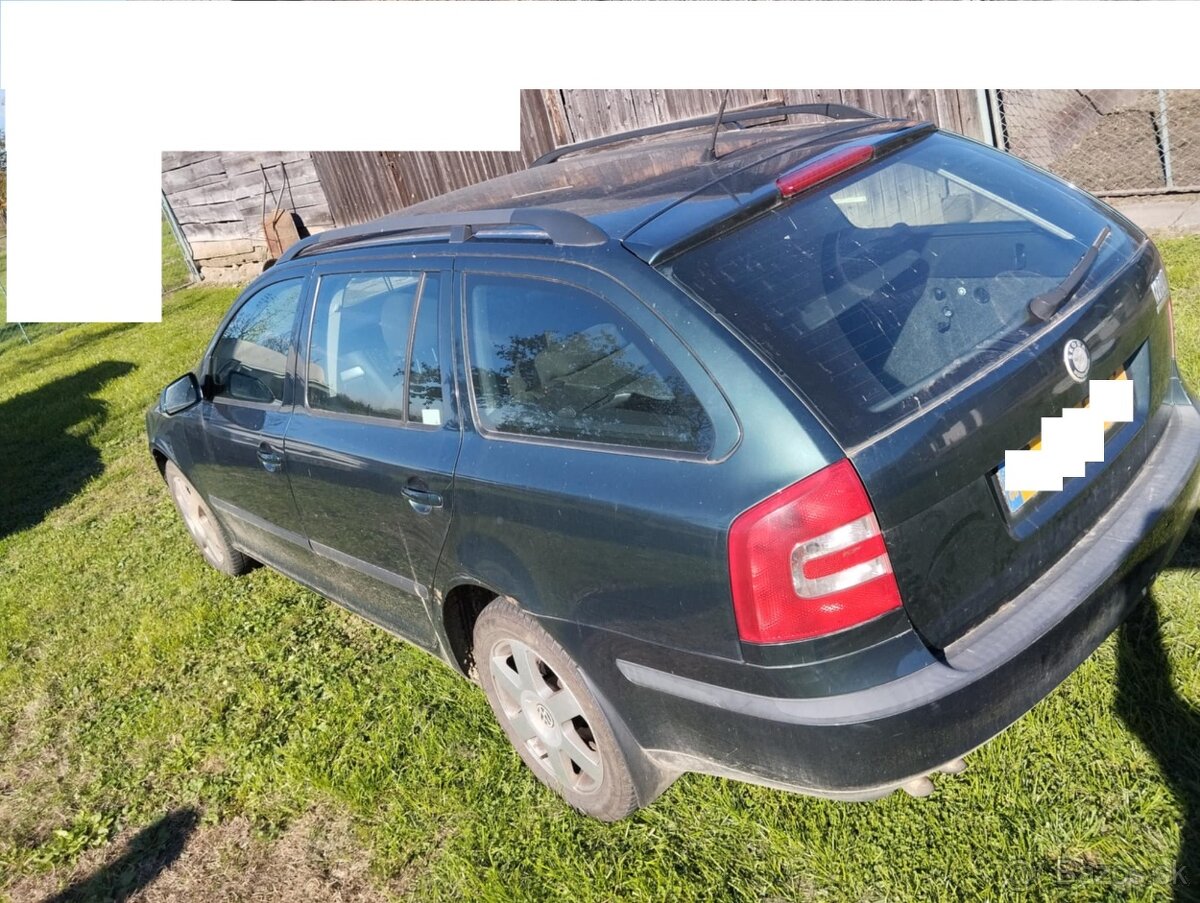 rozpredam škoda octavia II 1.9 tdi 77kw bxe diely