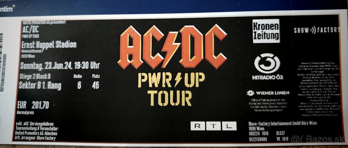 AC/DC Viedeň 23.6.2024