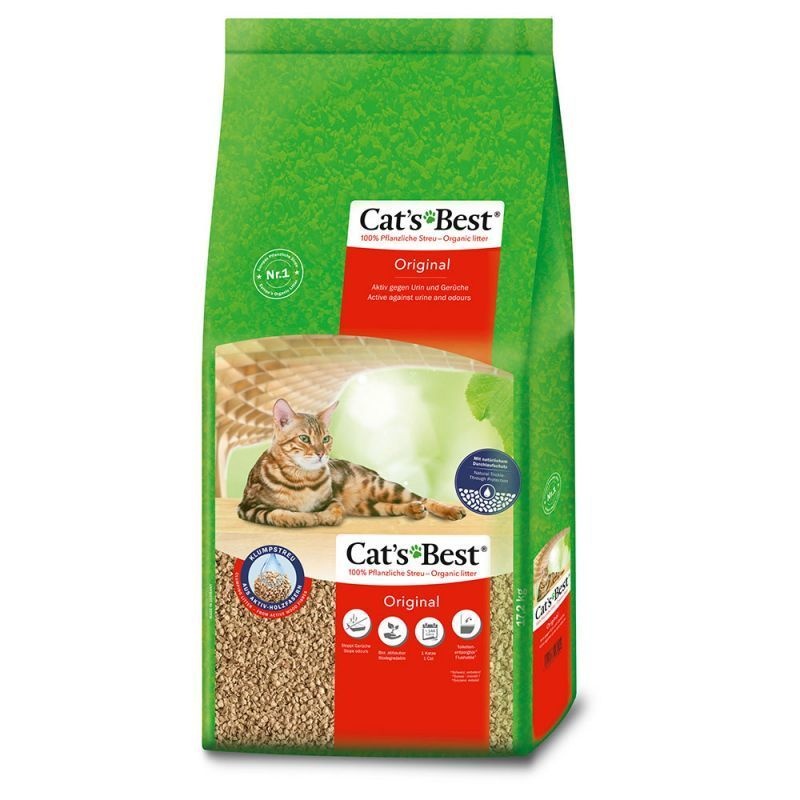 2x Podstielka Cats best Original 40 l/17,2 kg