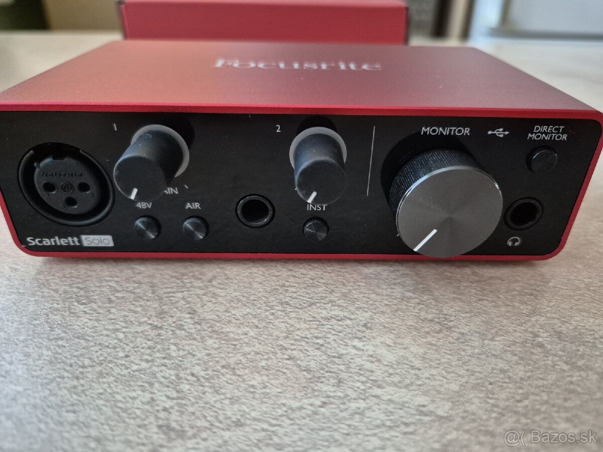 Zvuková karta Focusrite Scarlett Solo 3rd generation