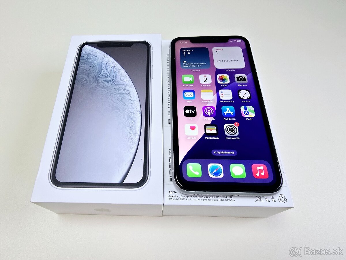 APPLE IPHONE XR 256GB WHITE, Batéria 99%