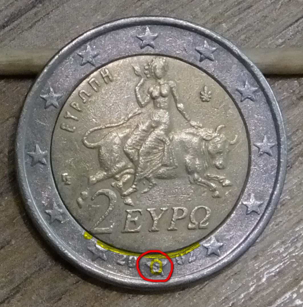 2 Euro 2002 Grécko ,,S´´- Star - ražba Finland. X11