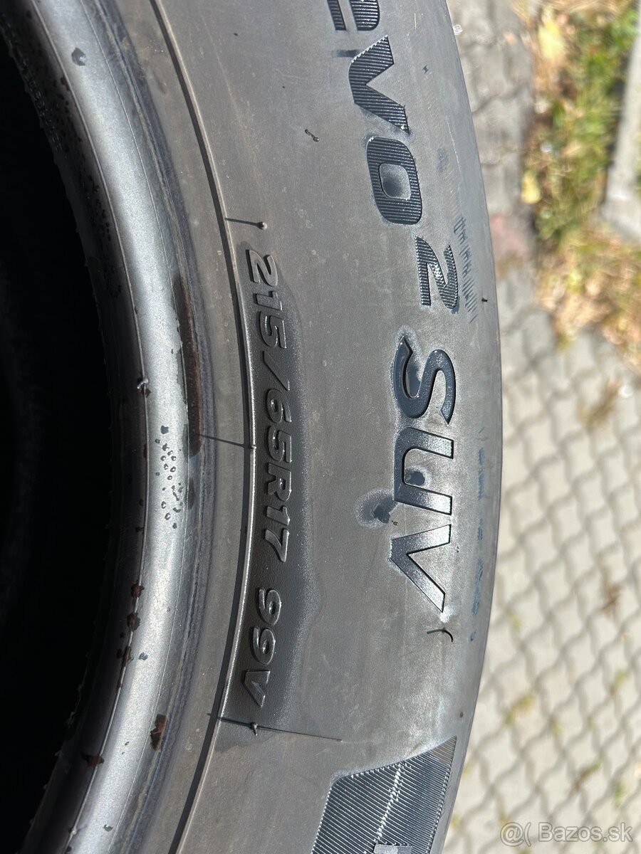 Predam 4 zimne pneumatiky Hankook Ventus S1,215/65 R17