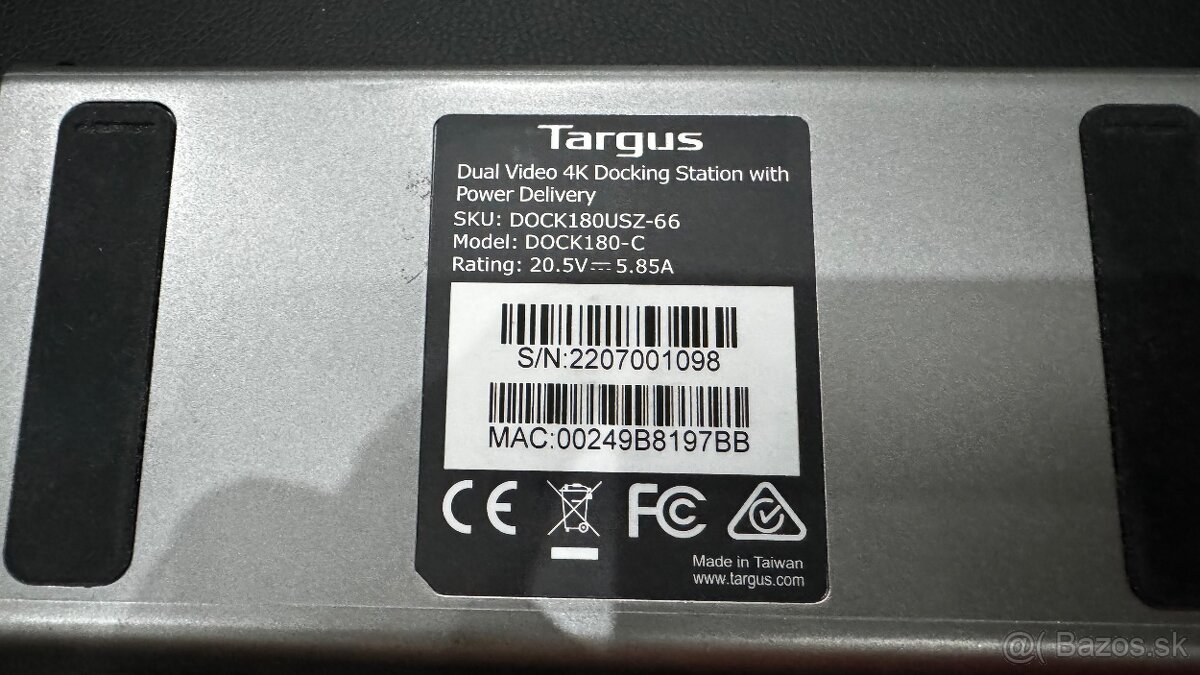 Targus dual video 4K docking station