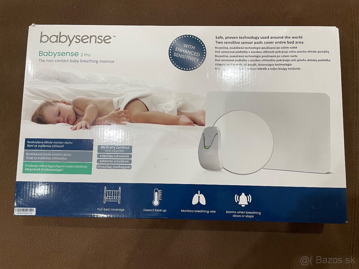 Monitor dychu Babysense 2 pro.