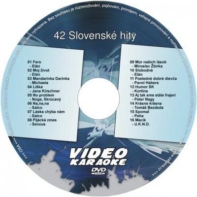 Kúpim slovenské a české DVD karaoke nosiče