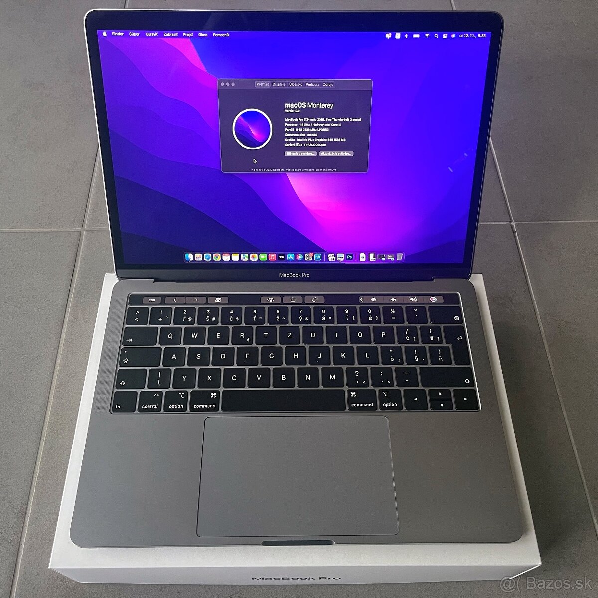 MacBook Pro 13" 2019, i5, 8GB RAM, 250GB SSD, SpaceGrey