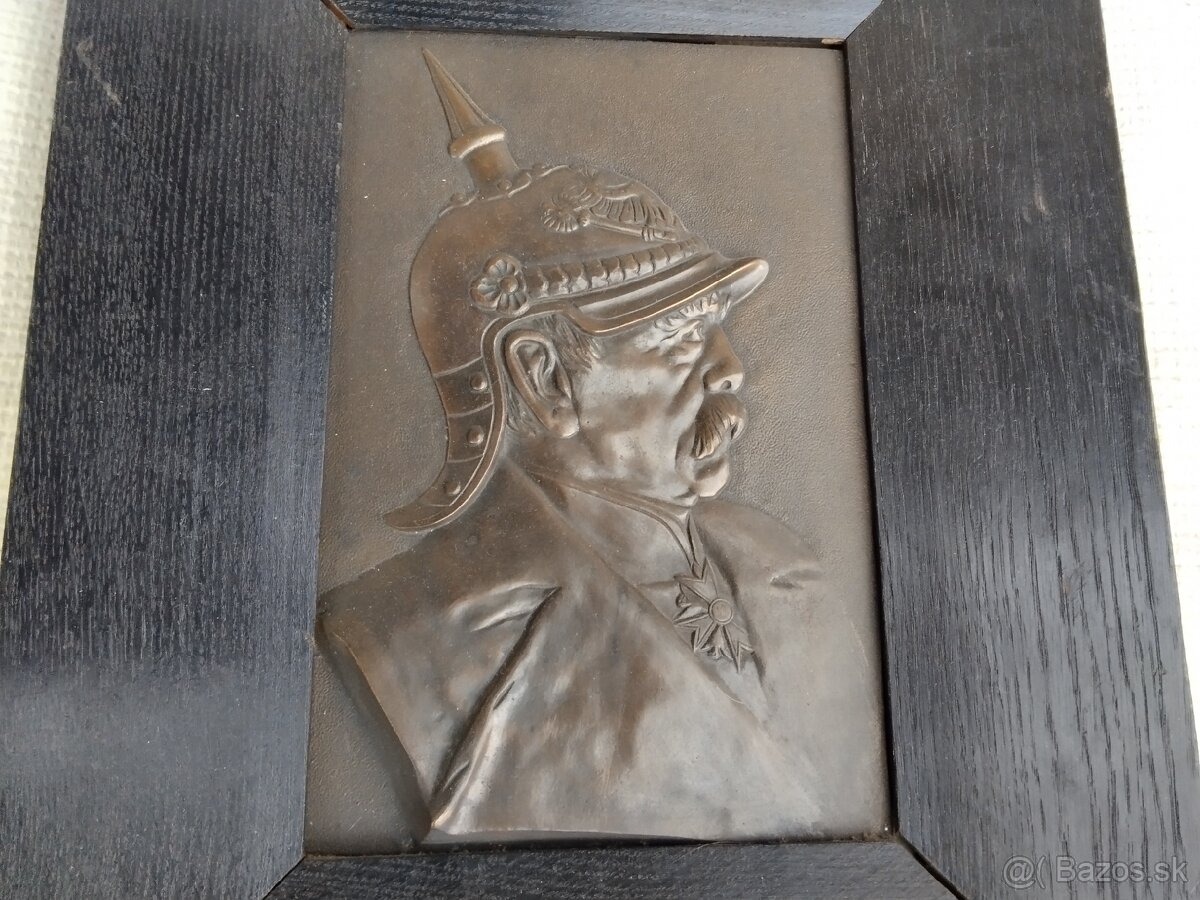 Reliéf OTTO von Bismarck bronz