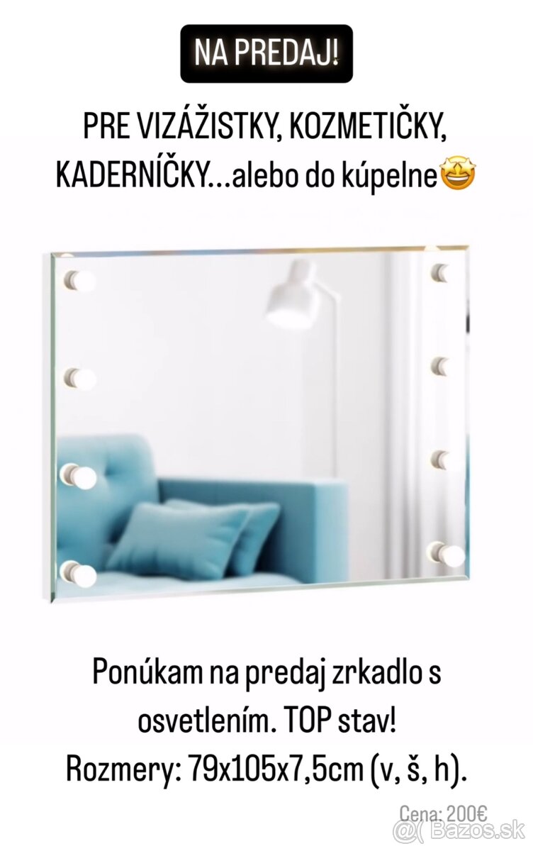 Zrkadlo s osvetlením