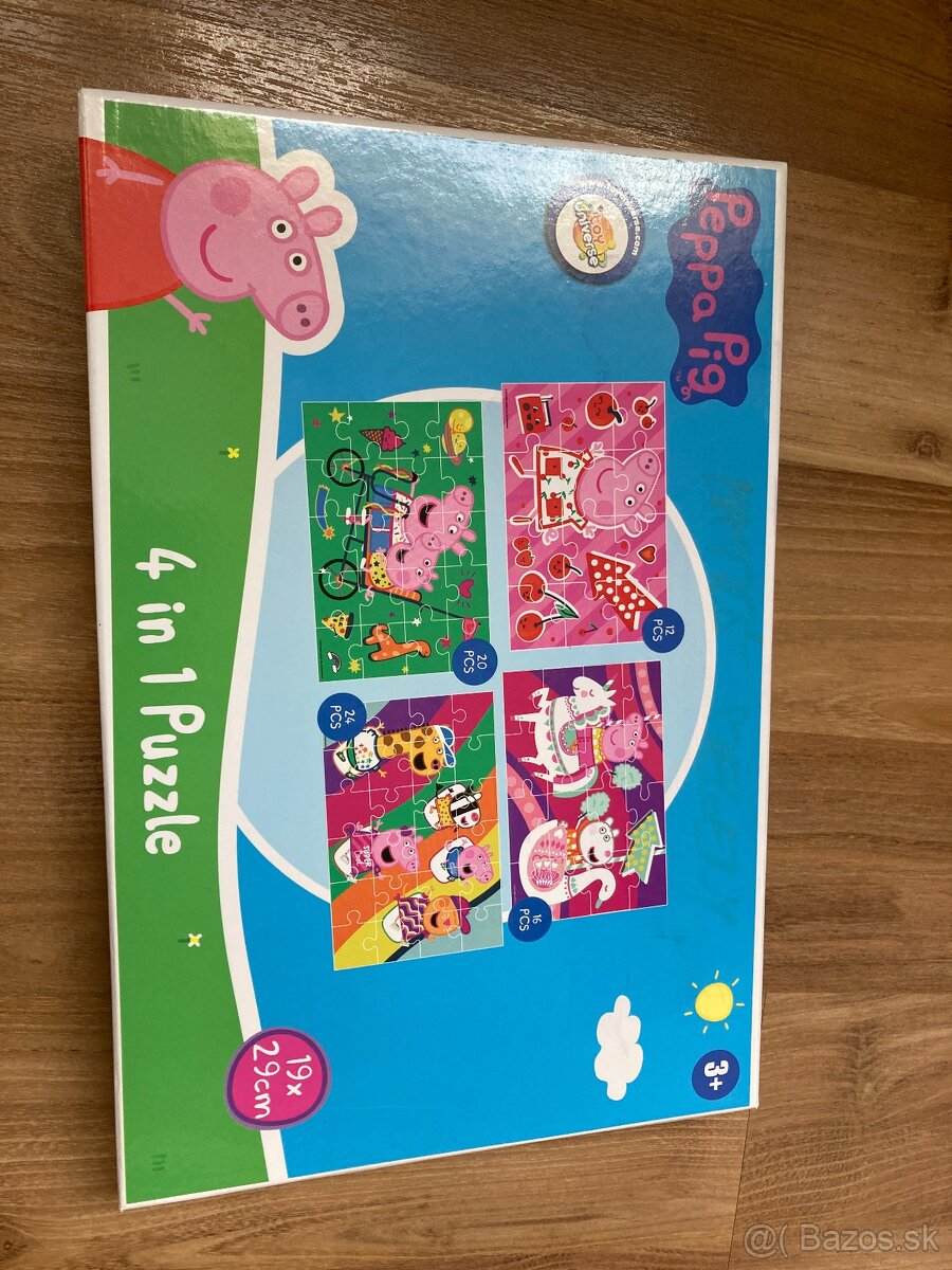 Peppa Pig 4 in 1 Puzzle Peppa Pig na kolotoči